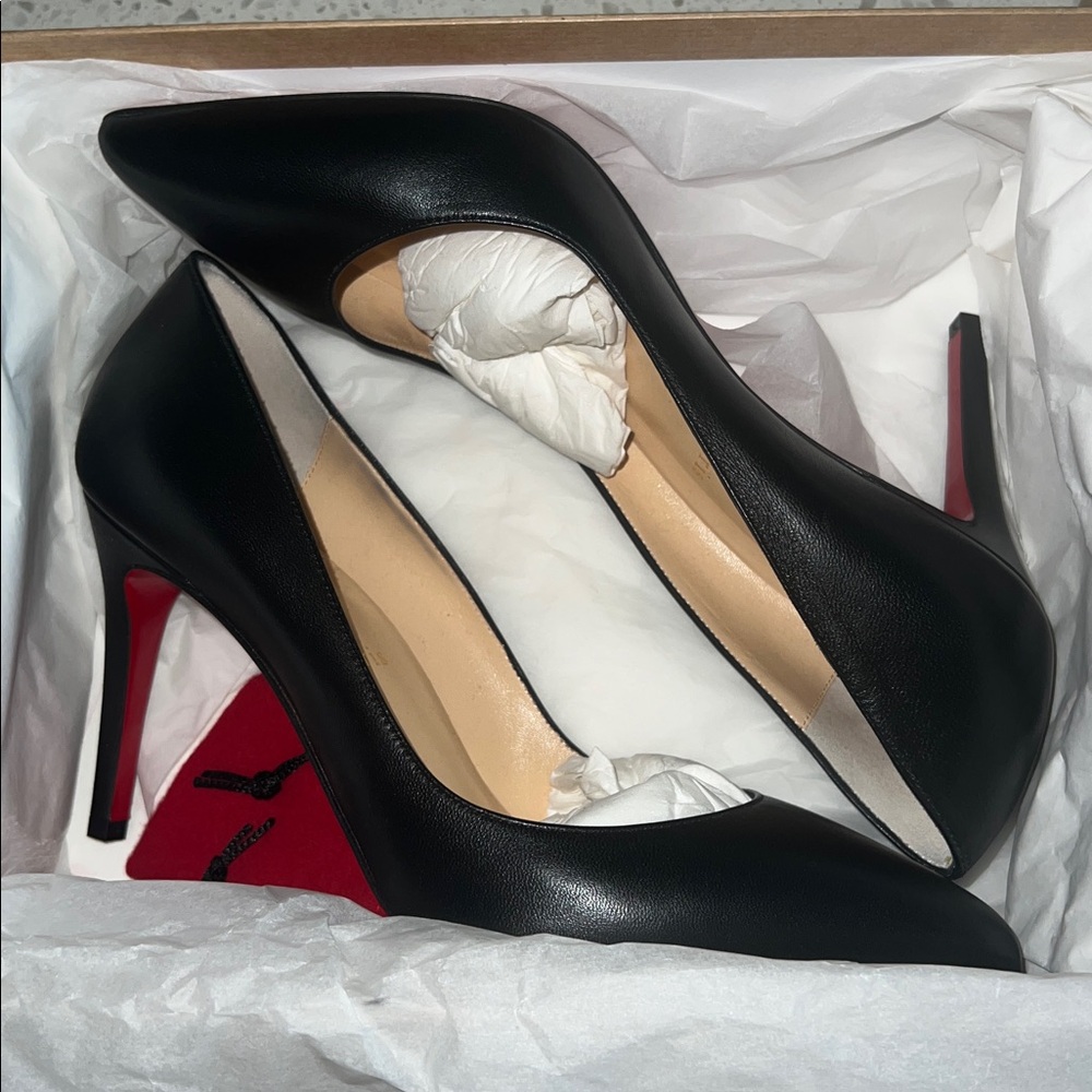 NEW Christian Louboutin Pigalle 85 Black Size 39 - Picture 3 of 10